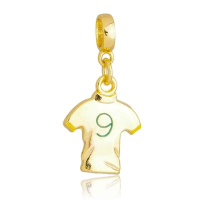 Imagem de Berloque Camiseta Futebol Banhado a Ouro 18k