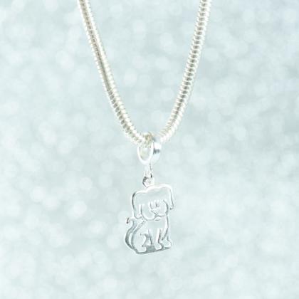Imagem de Berloque Charms Pingente Cachorrinho Pet Cachorro Prata Lei