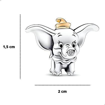 Imagem de Berloque Pingente Charms Dumbo em Prata 925