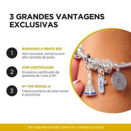 Imagem de Berloque Signo Capricórnio com Strass Banhado a Prata 925