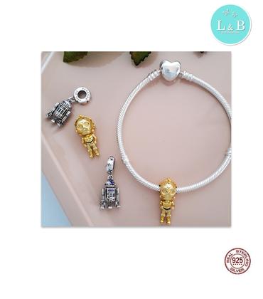 Imagem de Berloque STAR WARS - C3-PO em Prata S925 para pulseiras modelo Pandora ou Vivara