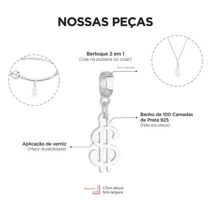 Imagem de Berloques Administração Adm Banhado a Prata 925