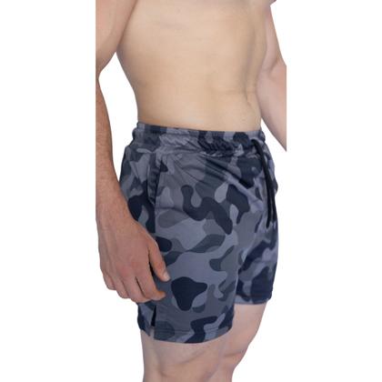 Imagem de Bermuda 2 Em 1 Short Duplo Esportivo Com Bolso Academia Run