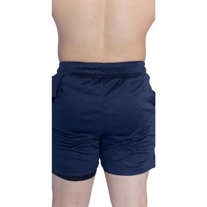 Imagem de Bermuda 2 Em 1 Short Duplo Esportivo Com Bolso Academia Run