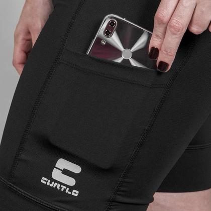 Imagem de Bermuda 3D Compress TD Preto Feminino com Bolso Externo