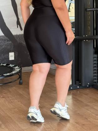 Imagem de Bermuda 3D Poliamida Plus Size Moda Fitness
