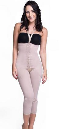 Imagem de Bermuda Alta Compressão Abdômen Flancos Culotes Pernas Abdominoplastia Pós Parto Operatório Cirúrgica Lipoaspiração 1608