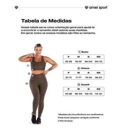 Imagem de Bermuda Amei Sports Feminina Shine - 20598