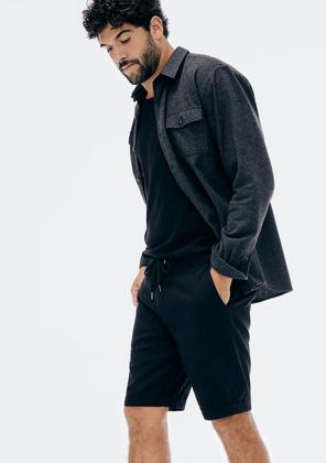 Imagem de Bermuda Básica Masculina Em Sarja Com Elastano