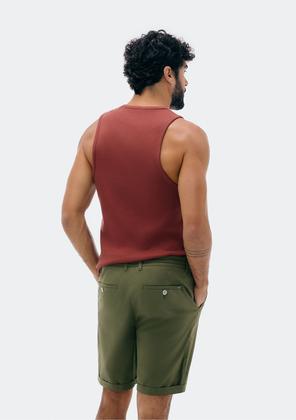 Imagem de Bermuda Básica Masculina Em Sarja Com Elastano