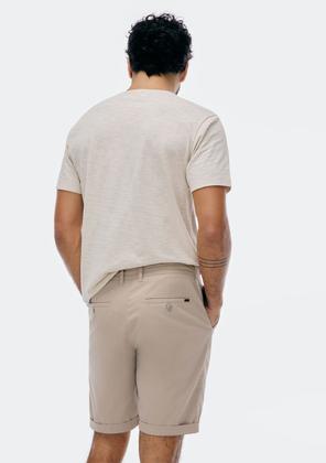 Imagem de Bermuda Básica Masculina Em Sarja Com Elastano