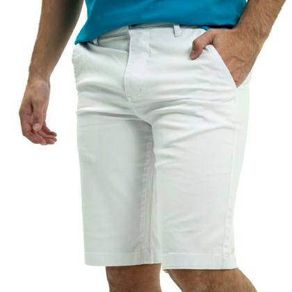Imagem de Bermuda Básica Masculina Ixória Sarja Iron Branca