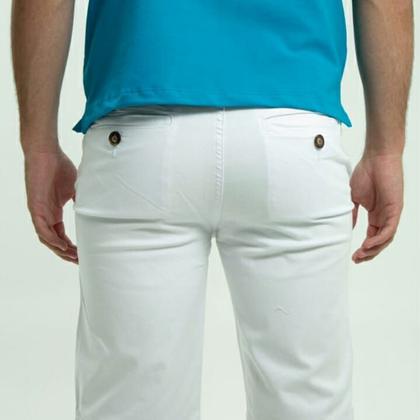 Imagem de Bermuda Básica Masculina Ixória Sarja Iron Branca