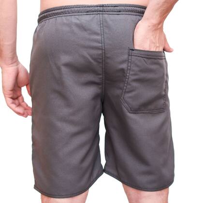 Imagem de Bermuda Calção Tactel Extra Plus Size Tamanho Grande Especial Cordão Masculino Comprido 3 Bolsos