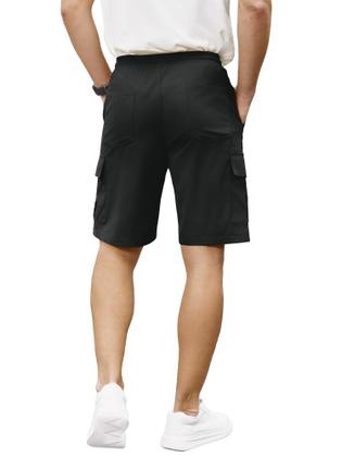 Imagem de Bermuda Cargo Masculina PLEPAN 7 Polegadas Stretch Preta
