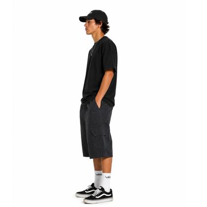 Imagem de Bermuda Cargo Sarja Skate e Casual Folgada