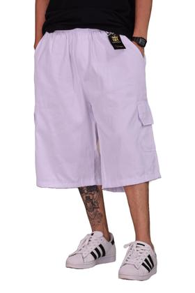 Bermuda Cargo Sarja Skate e Casual Folgada - Sarja real Imagem de Bermuda Cargo Sarja Skate e Casual Folgada
