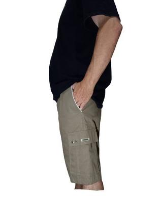 Imagem de Bermuda Cargo Slagbaai Plus Size Brim Cintura de Elástico até 175cm Ref 1005