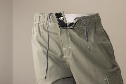 Imagem de Bermuda Cargo Slagbaai Plus Size Brim Cintura de Elástico até 175cm Ref 1005