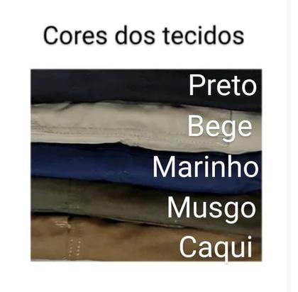 Imagem de Bermuda Cargo Slagbaai Plus Size Brim Cintura de Elástico até 175cm Ref 1005