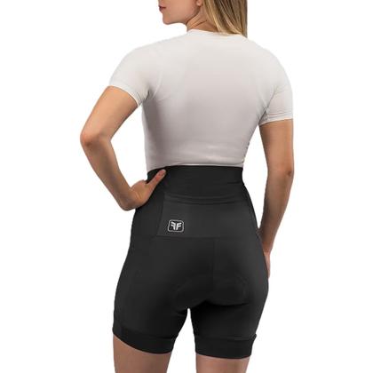 Imagem de Bermuda ciclismo feminina Free Force Basic com 3 bolsos