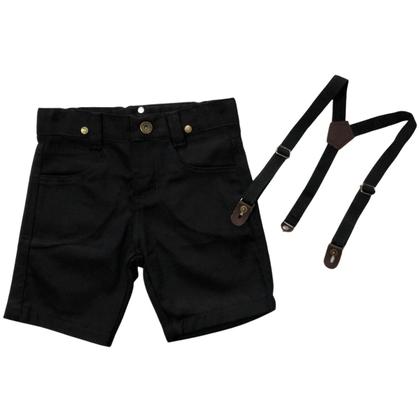 Imagem de Bermuda Com Suspensório Infantil - Várias Cores