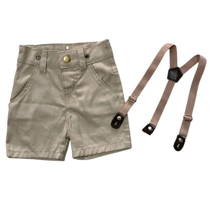 Imagem de Bermuda Com Suspensório Infantil - Várias Cores
