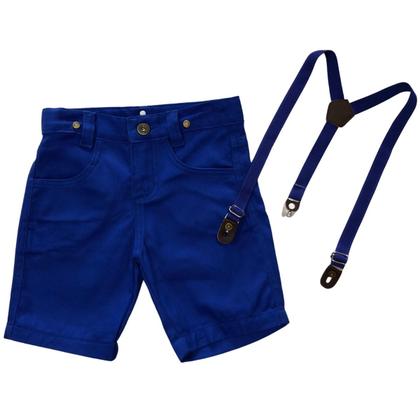 Imagem de Bermuda Com Suspensório Infantil - Várias Cores