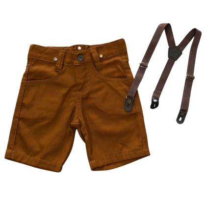 Imagem de Bermuda Com Suspensório Infantil - Várias Cores