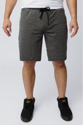 Imagem de Bermuda de Moletom Efeito Jeans com Estampa Alto Relevo no Bolso Frontal