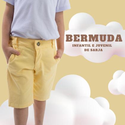 Imagem de Bermuda De Sarja Infantil Juvenil  Veste Bem