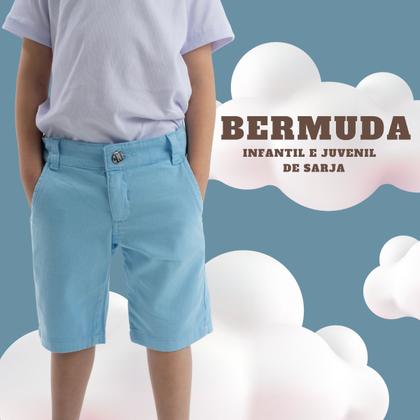 Imagem de Bermuda De Sarja Infantil Juvenil  Veste Bem