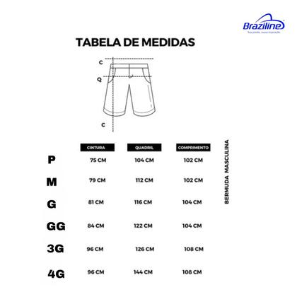 Imagem de Bermuda do São Paulo Adulto Masculino Braziline Taca Preto