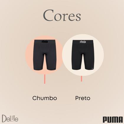 Imagem de Bermuda Esporte Long Boxer Puma Sem Costura Melhor Compressão Controle de Umidade Termo Reguladora