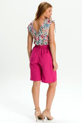 Imagem de Bermuda Feminina Alfaiataria PINK G