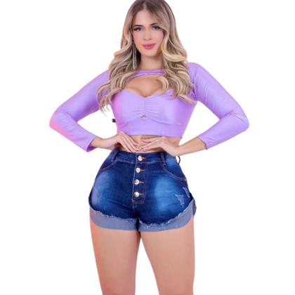 Imagem de Bermuda Feminina Jeans 4 Botões