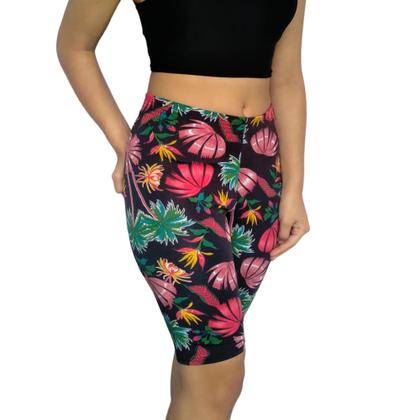 Imagem de Bermuda Feminina Justa Elástico Estampas Sortidas Suplex Pp ao Plus Size