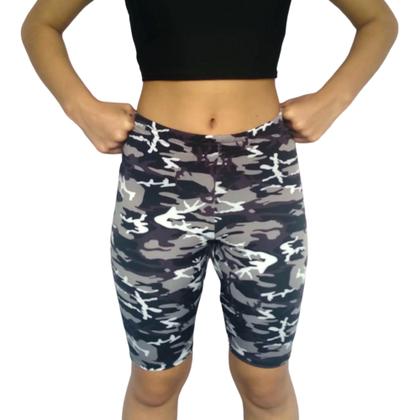 Imagem de Bermuda Feminina Justa Elástico Estampas Sortidas Suplex Pp ao Plus Size