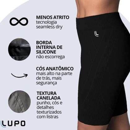 Imagem de Bermuda Feminina Lupo Sport Academia Original Seamless Dry Jade