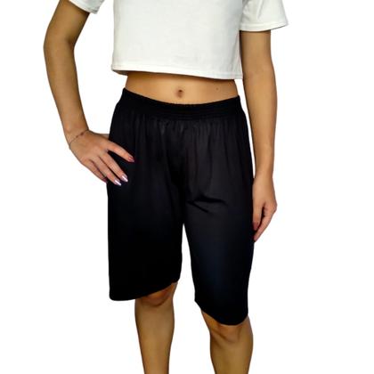 Imagem de Bermuda Feminina Soltinha Elástico Lisa Suplex Light Pp Ao Plus Size