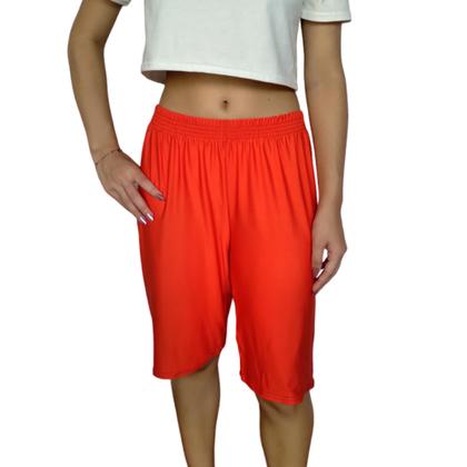 Imagem de Bermuda Feminina Soltinha Elástico Lisa Suplex Light Pp Ao Plus Size