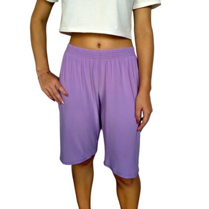 Imagem de Bermuda Feminina Soltinha Elástico Lisa Suplex Light Pp Ao Plus Size