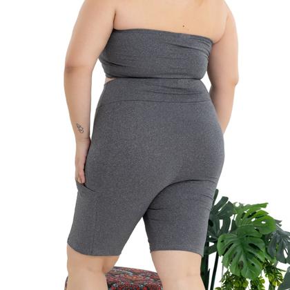 Imagem de Bermuda Feminina Suplex Shorts Com Bolso Lateral Plus Size 3039A