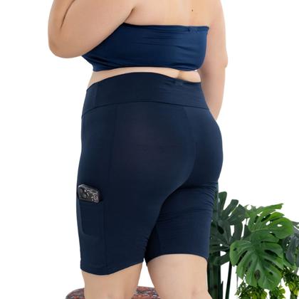 Imagem de Bermuda Feminina Suplex Shorts Com Bolso Lateral Plus Size 3039A