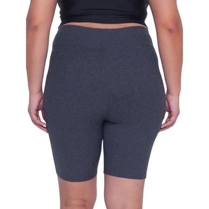 Imagem de Bermuda Fitness Cotton Plus Size Cinza Academia