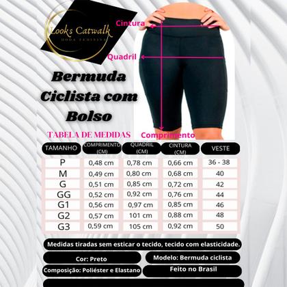 Imagem de Bermuda Fitness Modeladora com Faixa Moda Feminina Plus Size