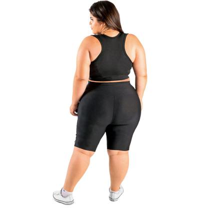 Imagem de Bermuda Fitness Modeladora com Faixa Moda Feminina Plus Size