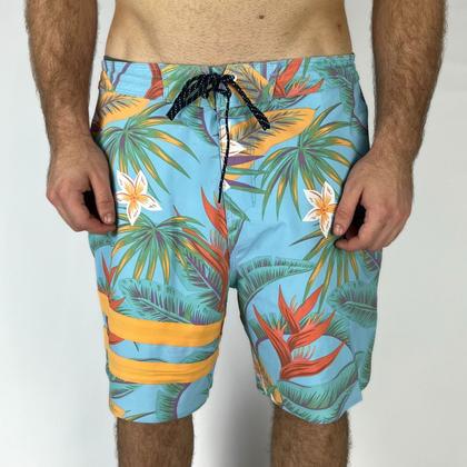 Imagem de Bermuda Hurley Phantom Block Party Renegade 18 Azul