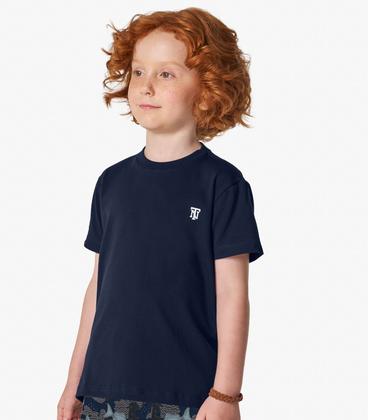 Imagem de Bermuda Infantil Estampa De Peixes Trick Nick Azul
