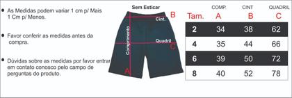 Imagem de Bermuda Infantil Menino Básica Kit com 4 Masculino